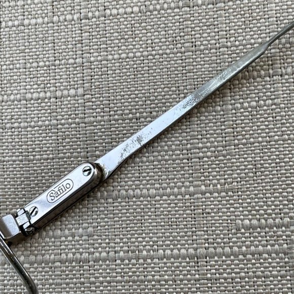 Vintage Glasses Frame Safilo Men Eyeglasses Silver Tone Frame - Picture 9 of 12